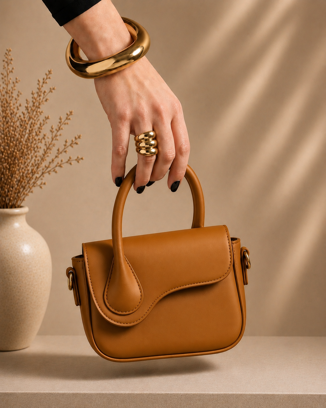 Luxe - Crossbody - Mustard Brown