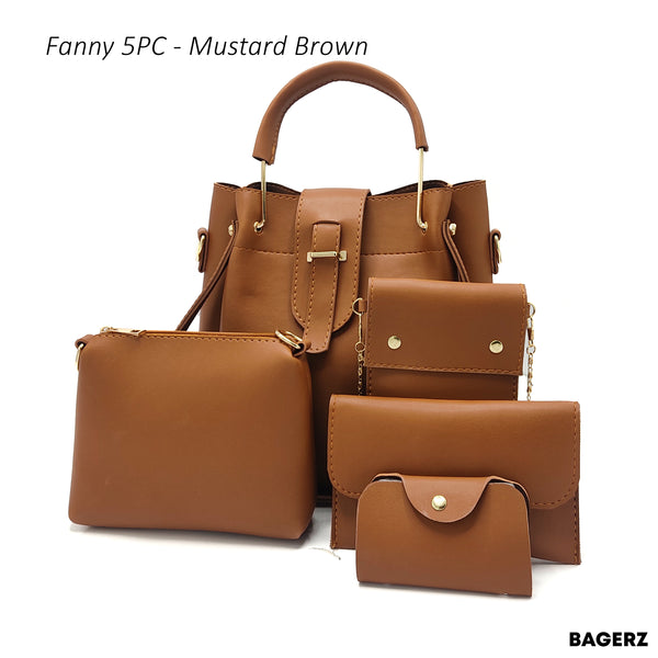 Fanny 5PC - Mustard Brown