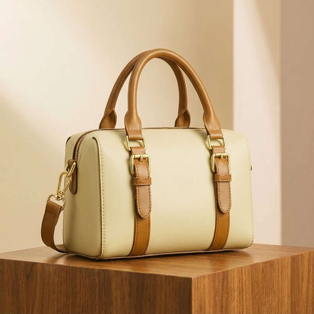 Fly Bag - Beige & Brown