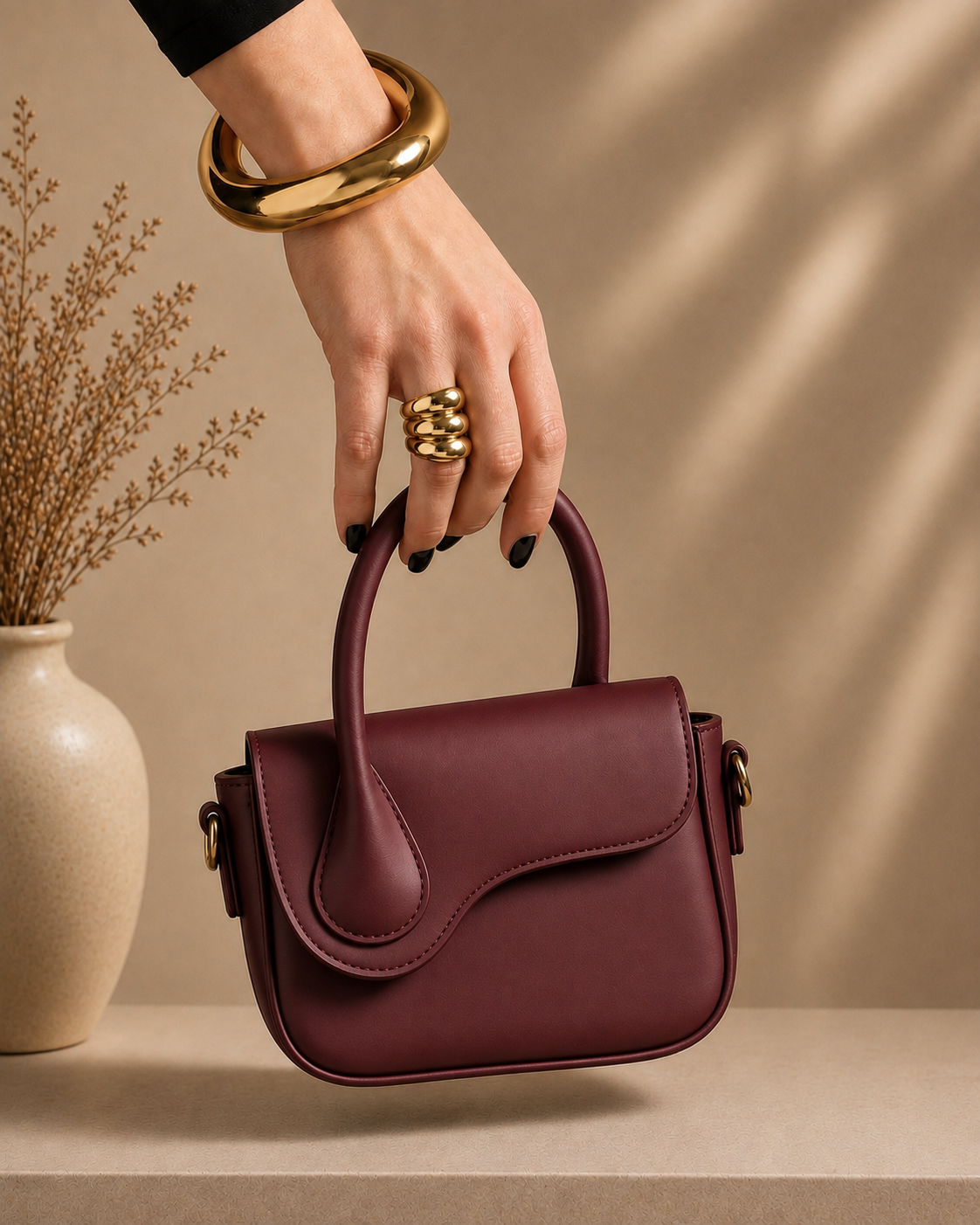 Luxe - Crossbody - Maroon