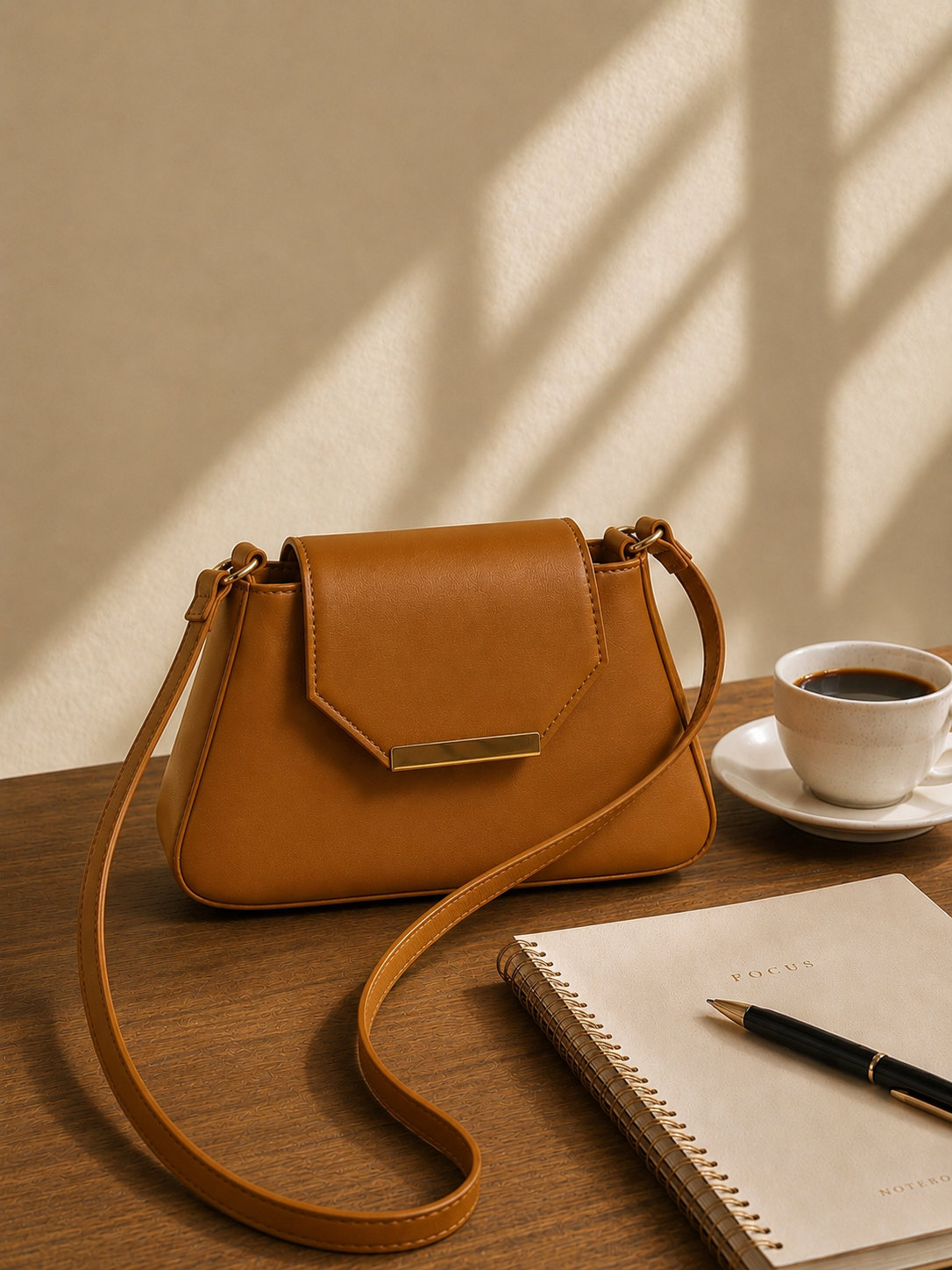 Daily Grace - Crossbody - Mustard Brown