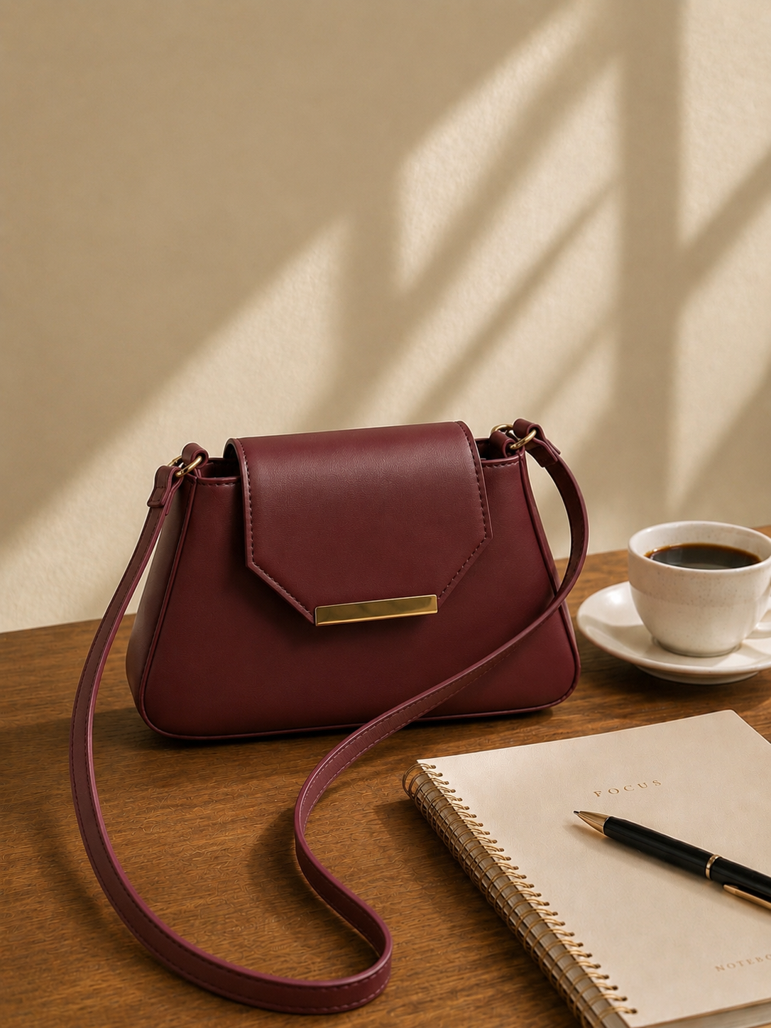 Daily Grace - Crossbody - Maroon