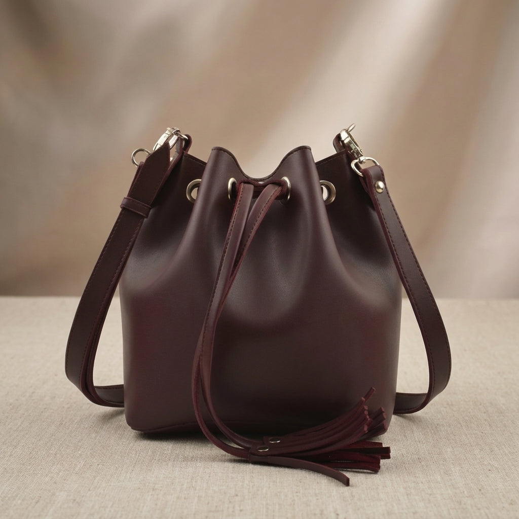 Bucket Bag - Burgundy