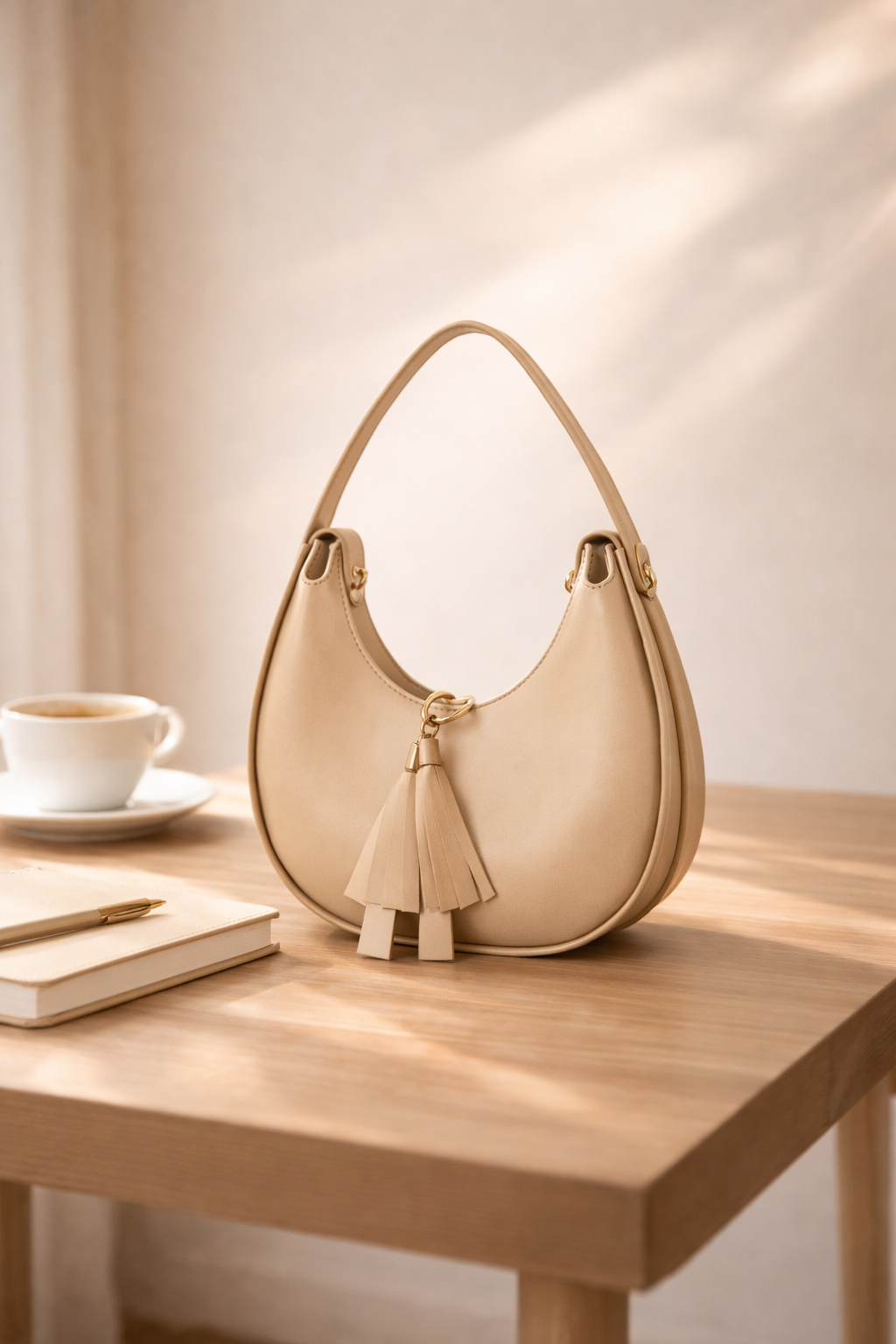 Crescent Bag - Beige