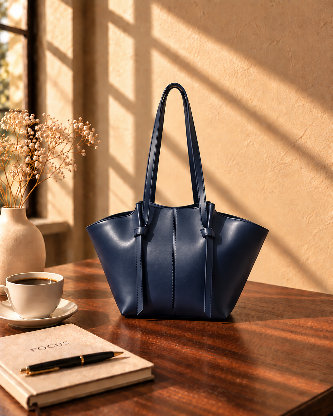Knot Handle - Tote - Blue
