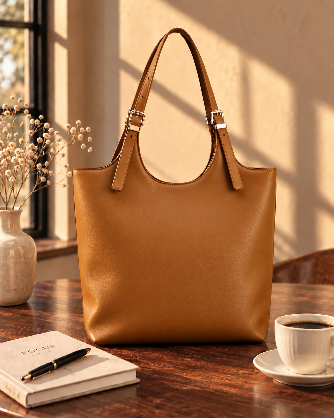 Tall Bag - Mustard Brown