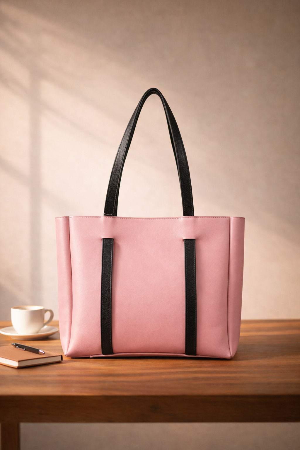 Double Handle Bag - Pink