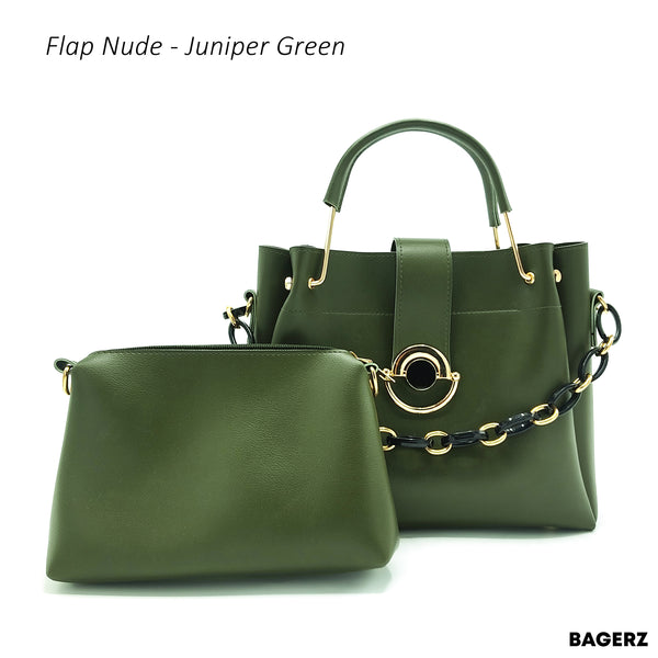 Flap Nude - Juniper Green